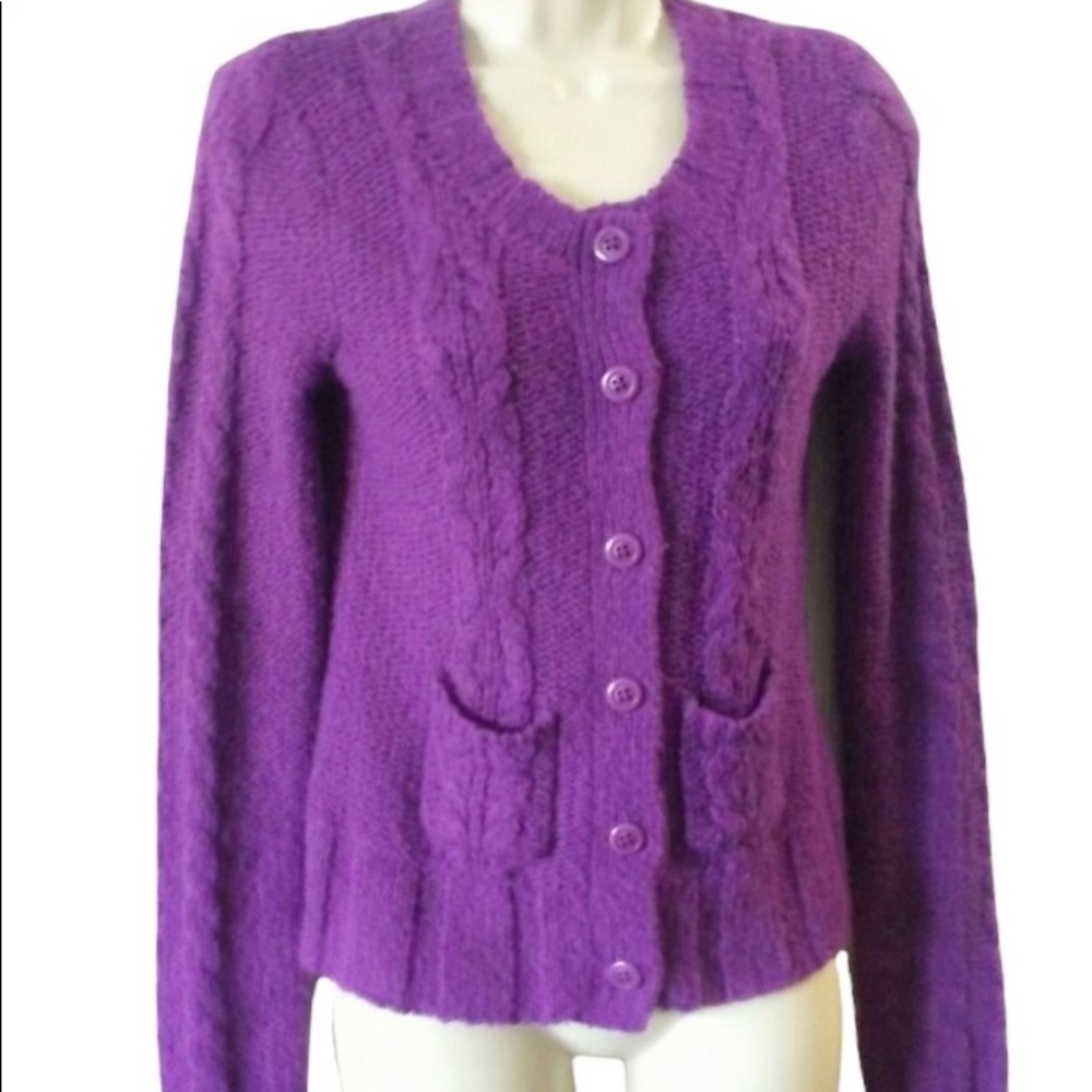 Fossil Knit Sweater Button Closure Long Sleeves W… - image 1